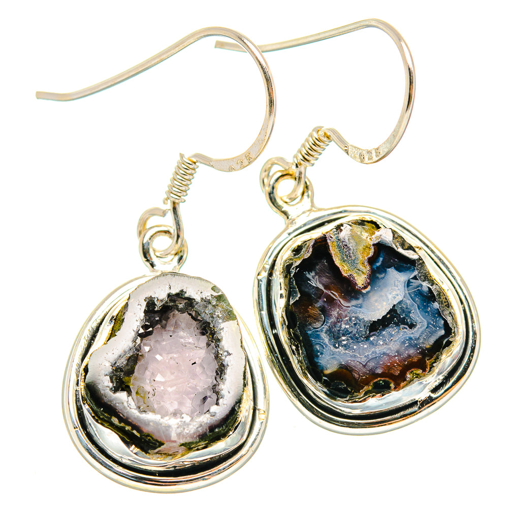 Geode Slice Earrings handcrafted by Ana Silver Co - EARR426906 - Photo 2