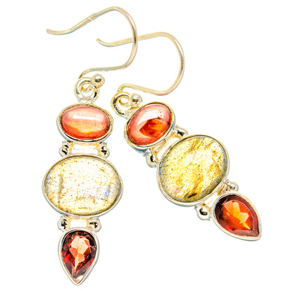 Labradorite Earrings handcrafted by Ana Silver Co - EARR426910 - Photo 2
