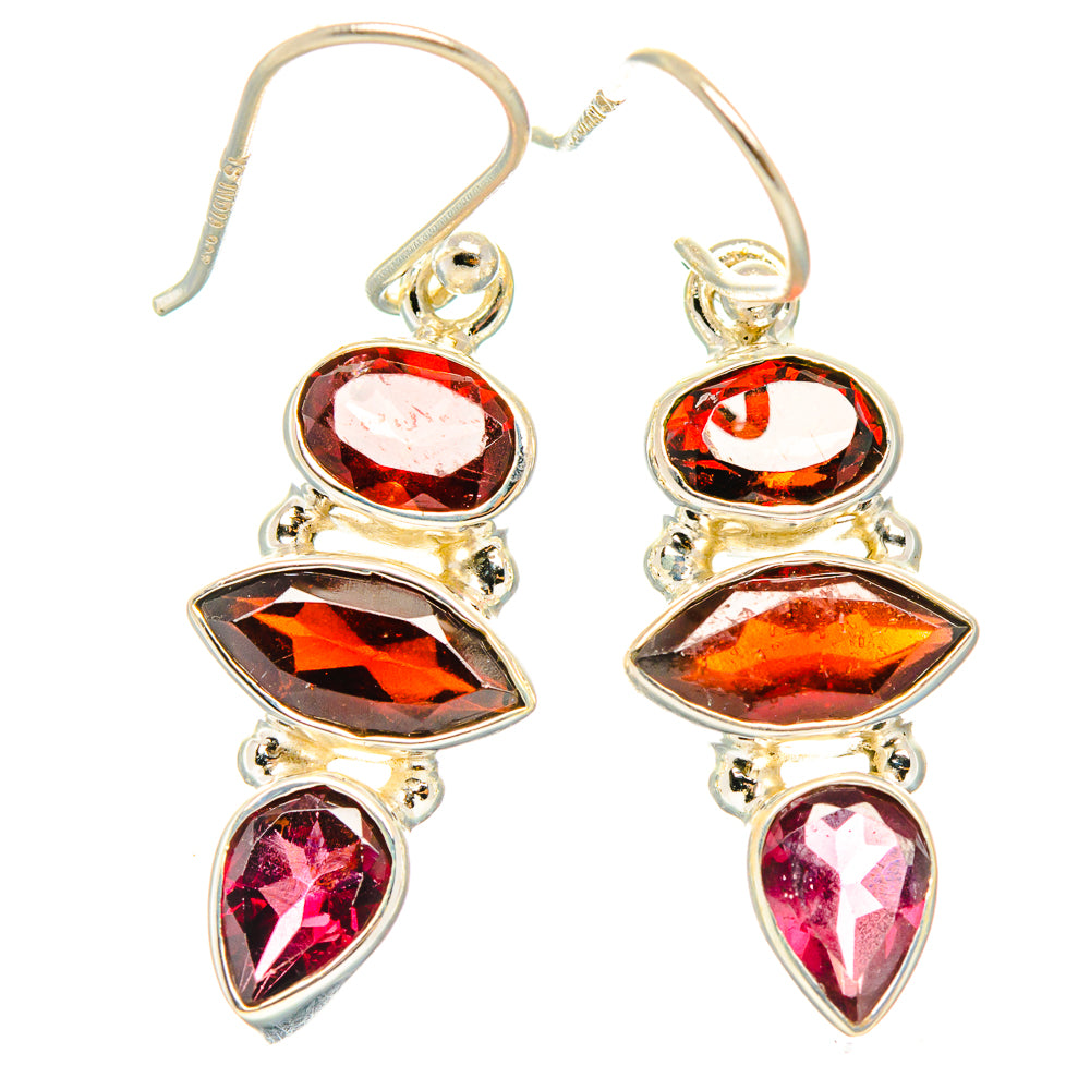 Garnet Earrings handcrafted by Ana Silver Co - EARR426912 - Photo 2