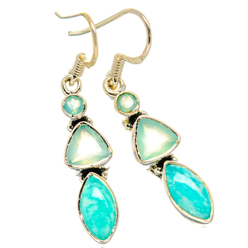 Amazonite Earrings handcrafted by Ana Silver Co - EARR426914 - Photo 2