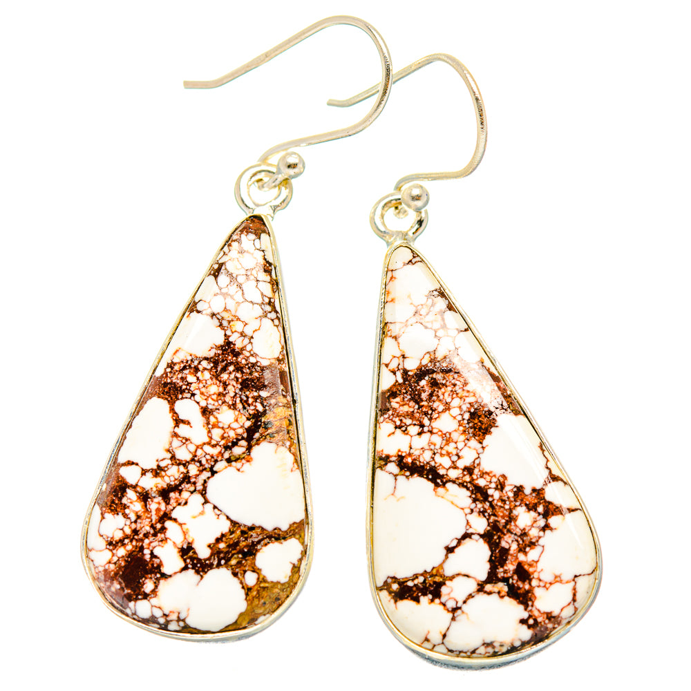Wild Horse Jasper Earrings handcrafted by Ana Silver Co - EARR426915 - Photo 2