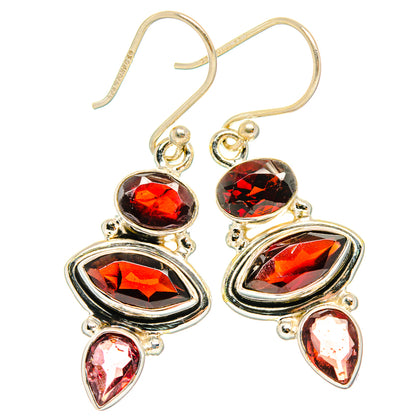 Garnet Earrings handcrafted by Ana Silver Co - EARR426918 - Photo 2