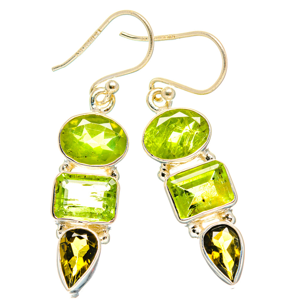 Peridot Earrings handcrafted by Ana Silver Co - EARR426931 - Photo 2