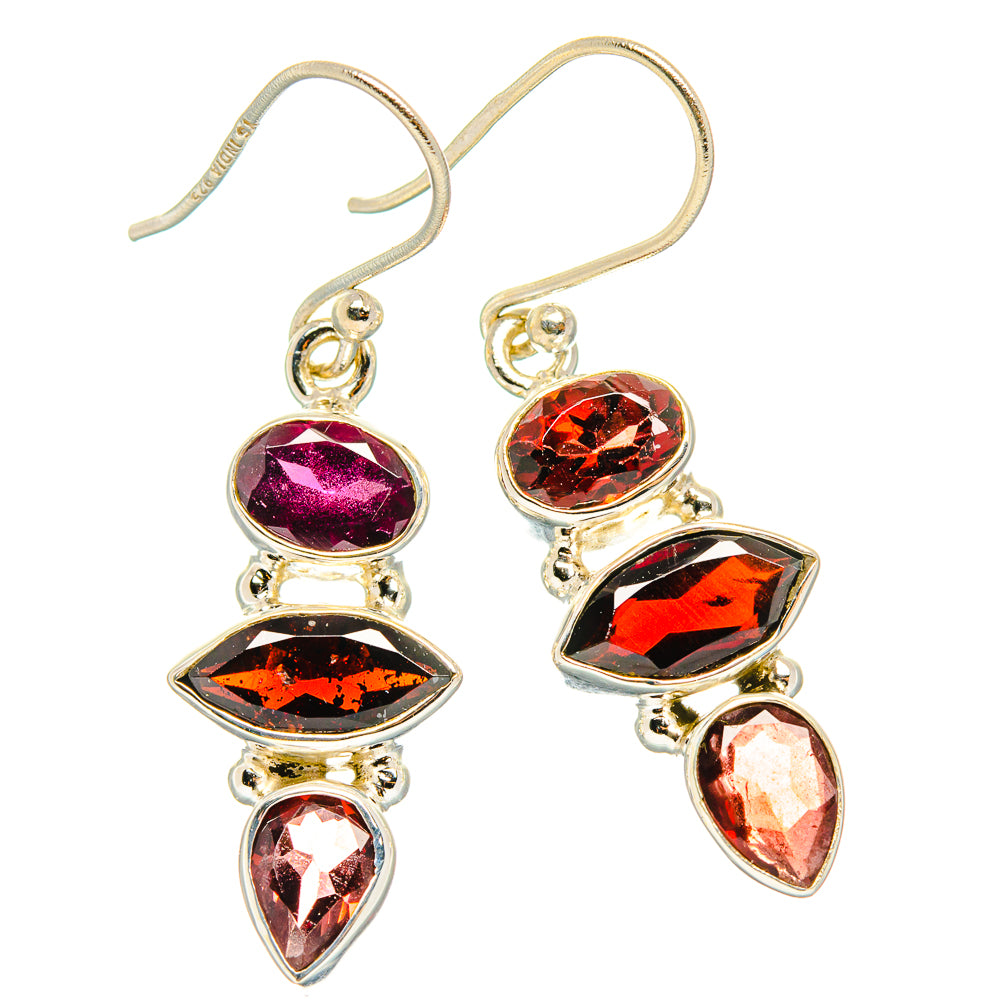 Garnet Earrings handcrafted by Ana Silver Co - EARR426940 - Photo 2