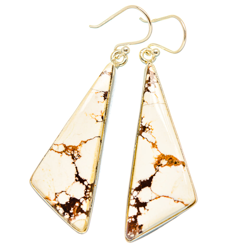 Wild Horse Jasper Earrings handcrafted by Ana Silver Co - EARR426944 - Photo 2
