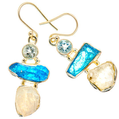 Rainbow Moonstone Earrings handcrafted by Ana Silver Co - EARR426950 - Photo 2