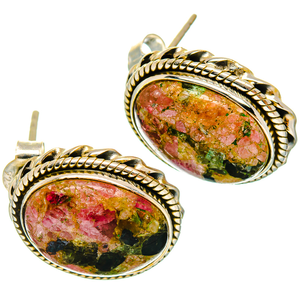 Tourmaline Earrings handcrafted by Ana Silver Co - EARR426955 - Photo 2