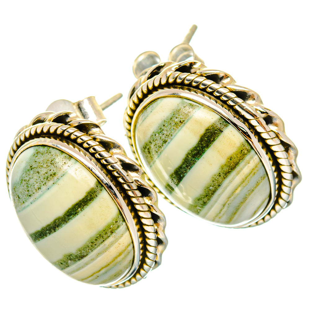 Ocean Jasper Earrings handcrafted by Ana Silver Co - EARR426958 - Photo 2
