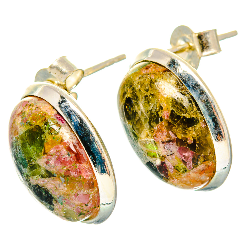 Tourmaline Earrings handcrafted by Ana Silver Co - EARR426961 - Photo 2