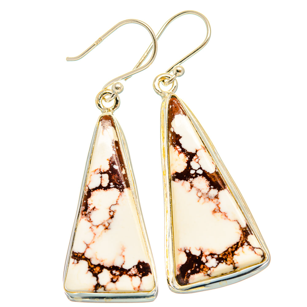Wild Horse Jasper Earrings handcrafted by Ana Silver Co - EARR426965 - Photo 2