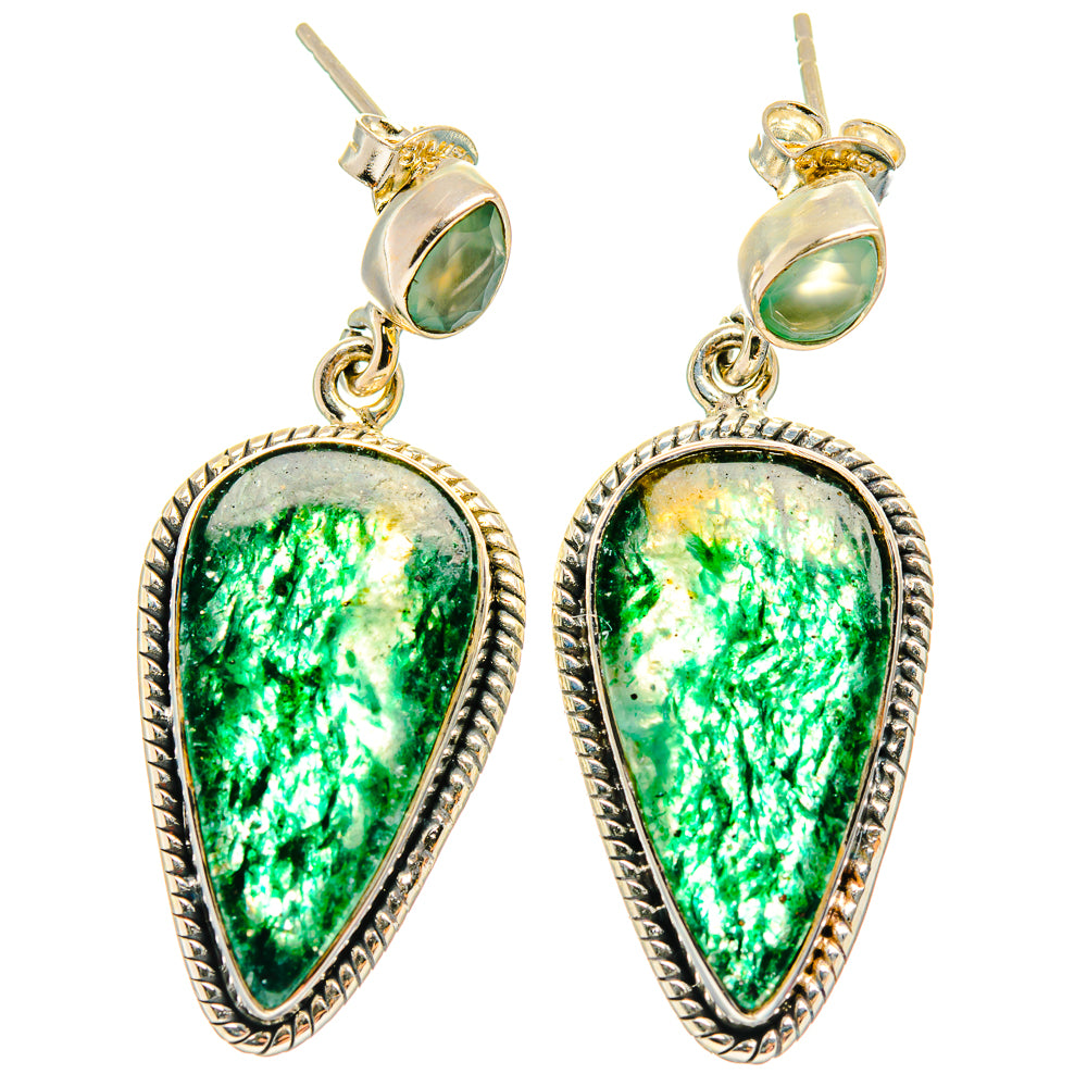 Green Aventurine Earrings handcrafted by Ana Silver Co - EARR426968 - Photo 2
