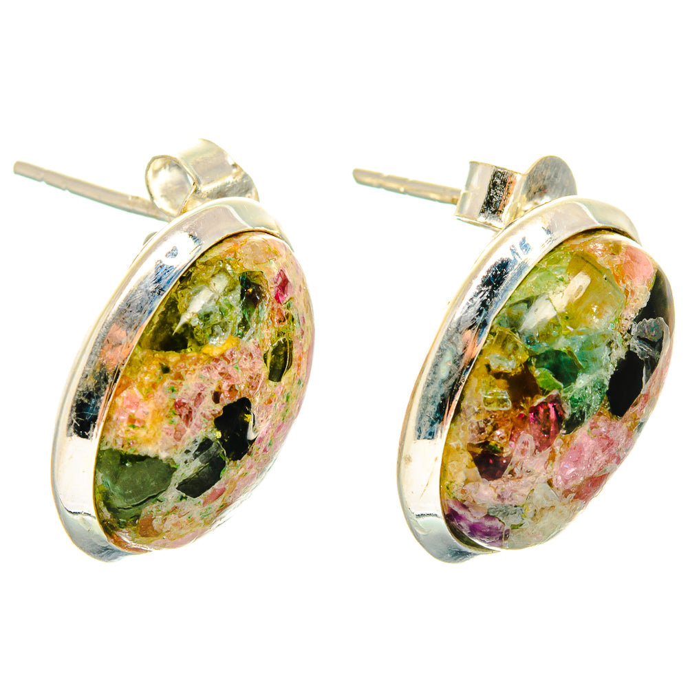 Tourmaline Earrings handcrafted by Ana Silver Co - EARR426971 - Photo 2