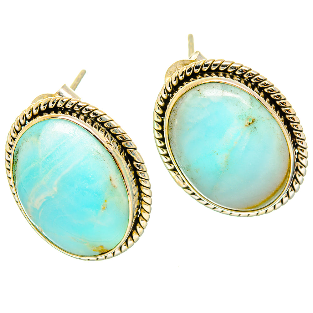 Amazonite Earrings handcrafted by Ana Silver Co - EARR426980 - Photo 2