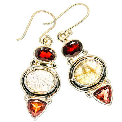 Labradorite Earrings handcrafted by Ana Silver Co - EARR426989 - Photo 2