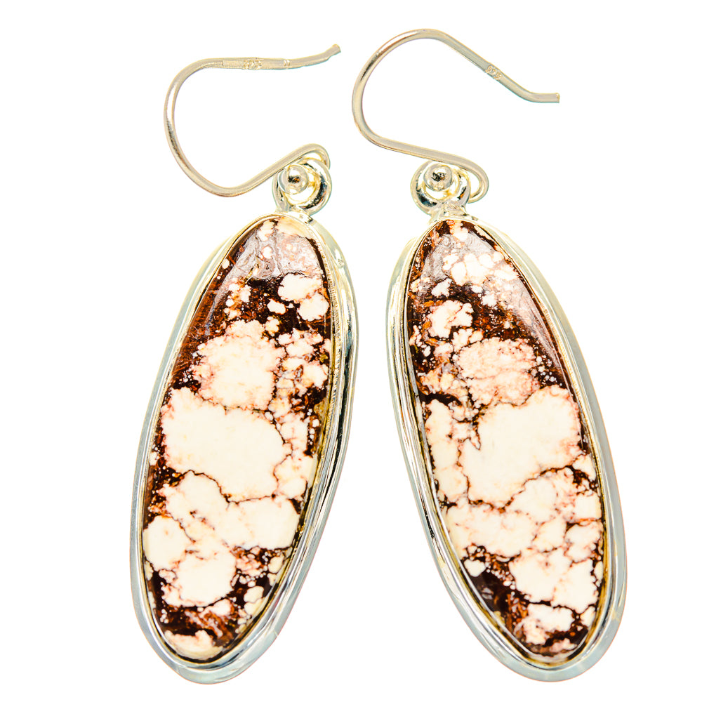 Wild Horse Jasper Earrings handcrafted by Ana Silver Co - EARR426991 - Photo 2
