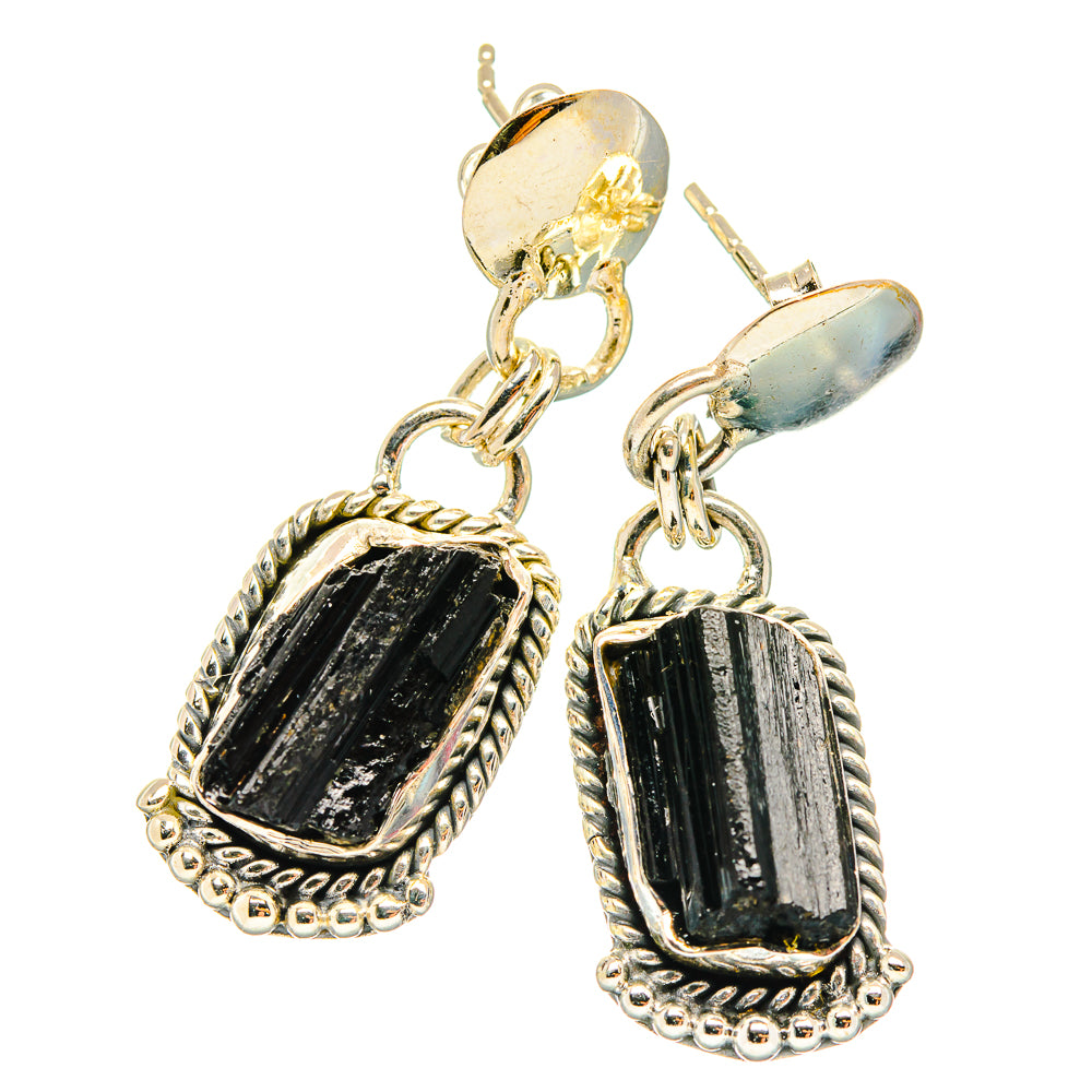 Tektite Earrings handcrafted by Ana Silver Co - EARR426992 - Photo 2