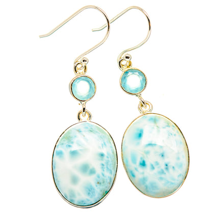 Larimar Earrings handcrafted by Ana Silver Co - EARR426993 - Photo 2