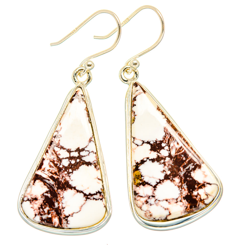 Wild Horse Jasper Earrings handcrafted by Ana Silver Co - EARR426995 - Photo 2