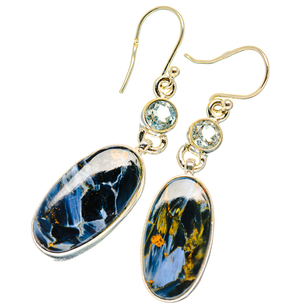 Pietersite Earrings handcrafted by Ana Silver Co - EARR426996 - Photo 2