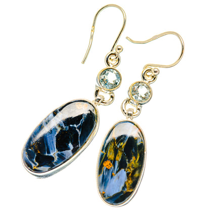 Pietersite Earrings handcrafted by Ana Silver Co - EARR426996 - Photo 2