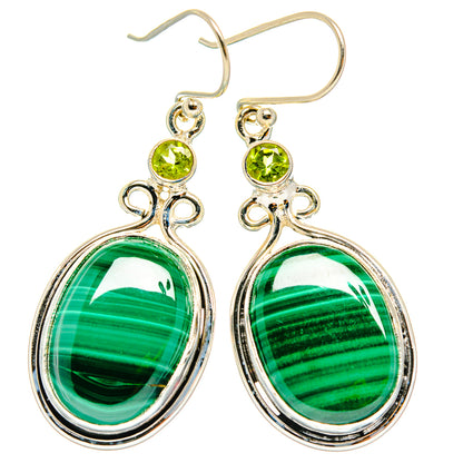 Malachite Earrings handcrafted by Ana Silver Co - EARR426998 - Photo 2