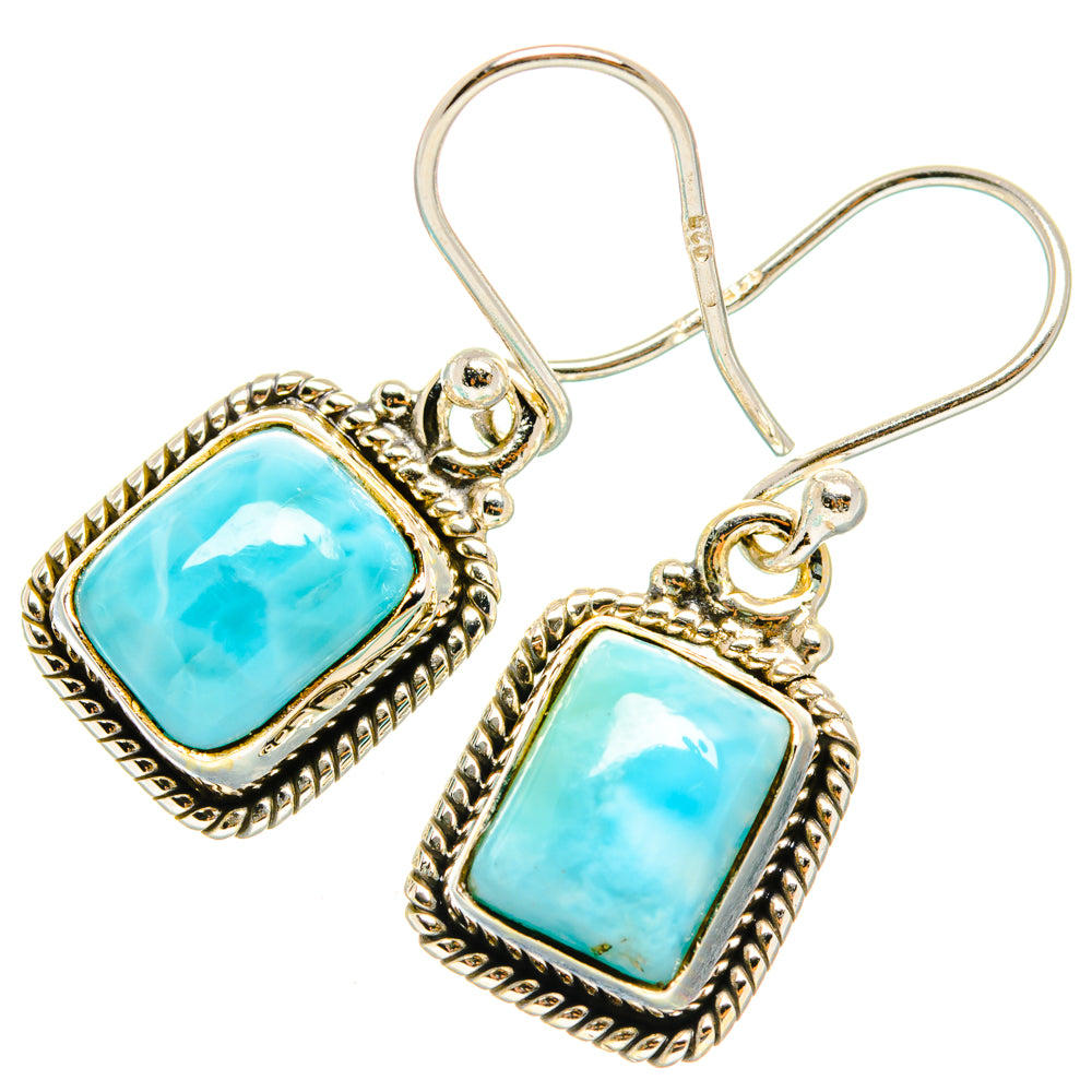 Larimar Earrings handcrafted by Ana Silver Co - EARR427001 - Photo 2