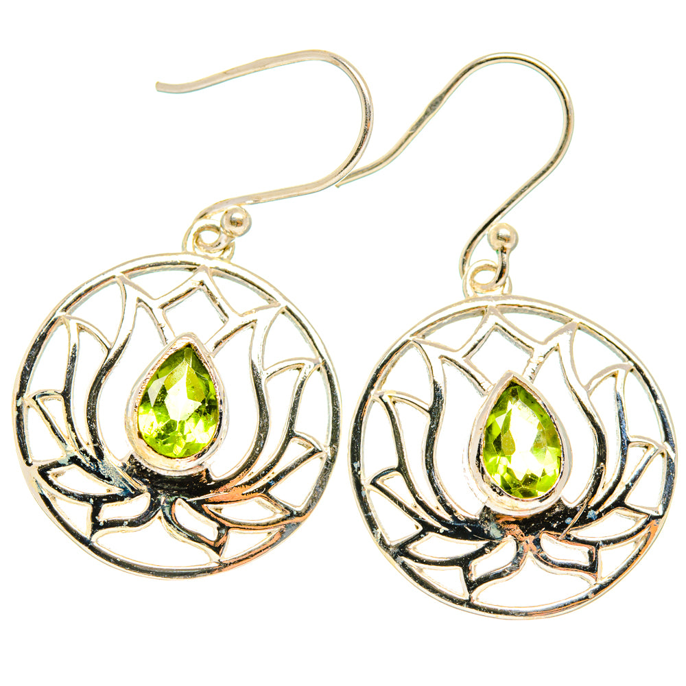 Peridot Earrings handcrafted by Ana Silver Co - EARR427006 - Photo 2