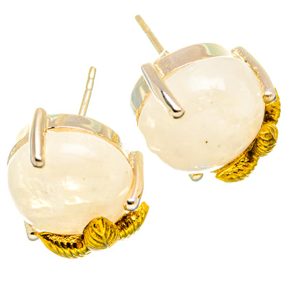 Rainbow Moonstone Earrings handcrafted by Ana Silver Co - EARR427013 - Photo 2