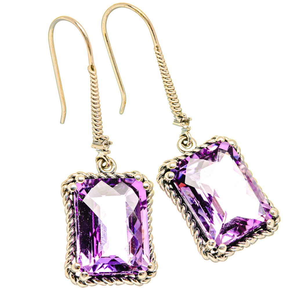 Amethyst Earrings handcrafted by Ana Silver Co - EARR427019 - Photo 2