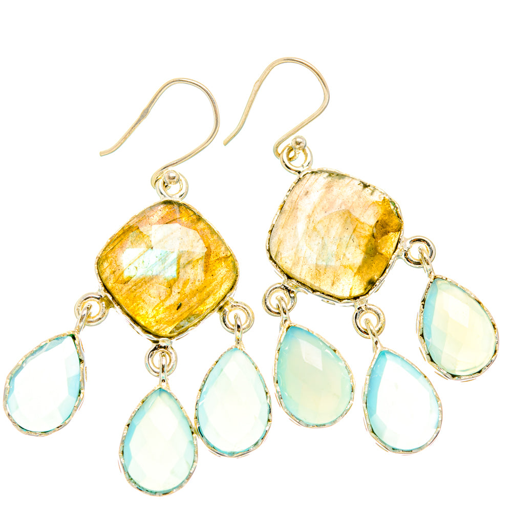Labradorite Earrings handcrafted by Ana Silver Co - EARR427028 - Photo 2