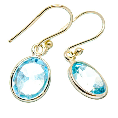 Blue Topaz Earrings handcrafted by Ana Silver Co - EARR427043 - Photo 2