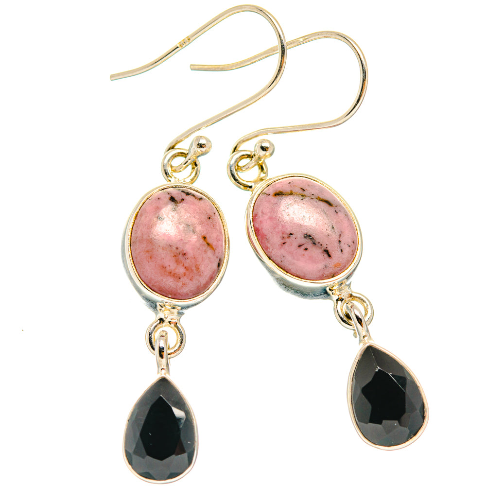 Rhodonite Earrings handcrafted by Ana Silver Co - EARR427047 - Photo 2