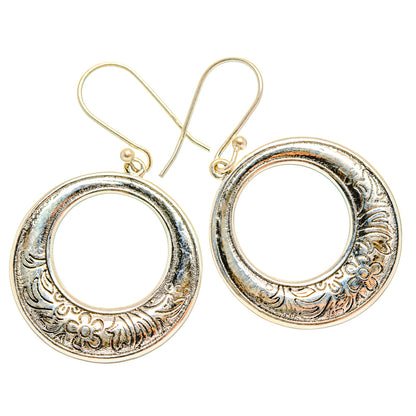Engraved Earrings handcrafted by Ana Silver Co - EARR427053 - Photo 2