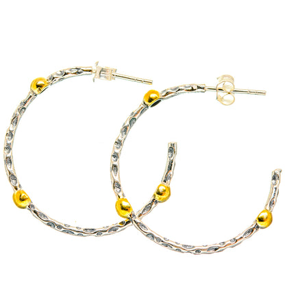 Hoop Earrings handcrafted by Ana Silver Co - EARR427058 - Photo 2