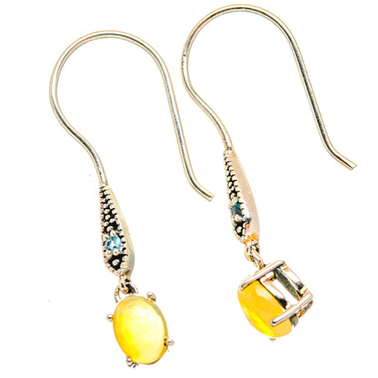Ethiopian Opal Earrings handcrafted by Ana Silver Co - EARR427060 - Photo 2