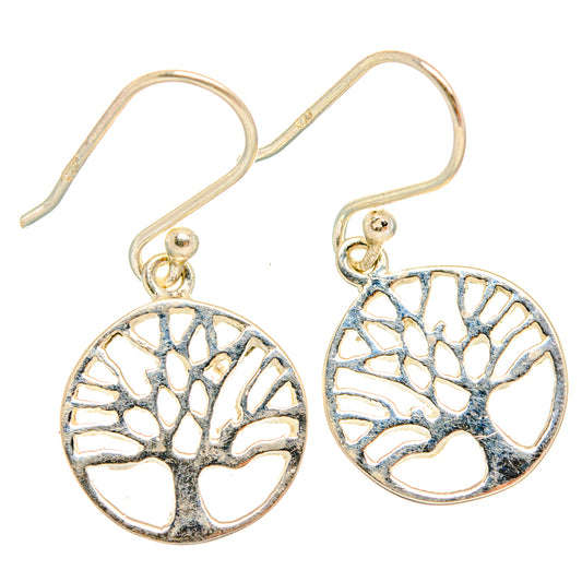 Tree Of Life Earrings handcrafted by Ana Silver Co - EARR427067 - Photo 2