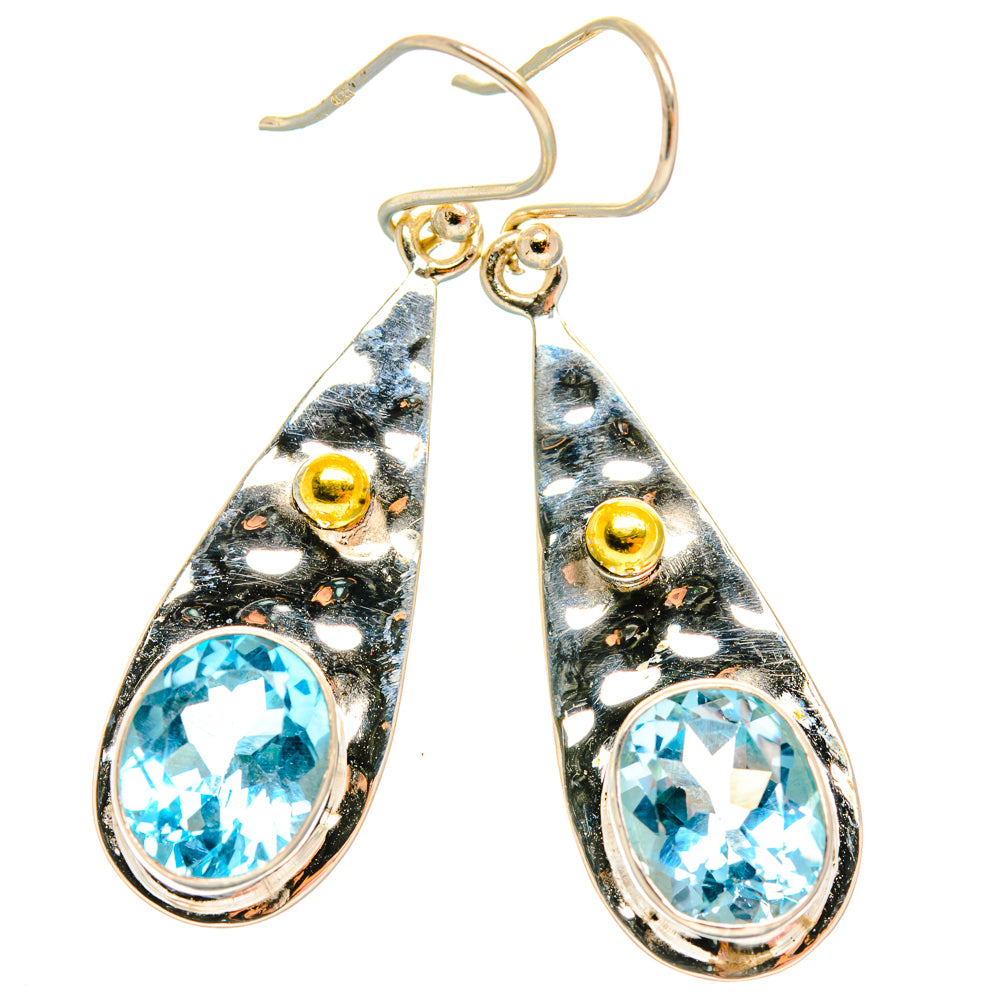 Blue Topaz Earrings handcrafted by Ana Silver Co - EARR427076 - Photo 2