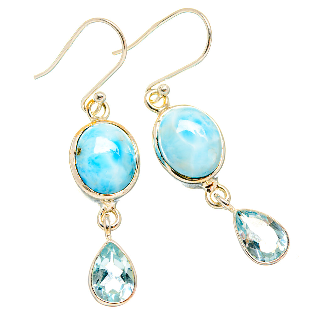 Larimar Earrings handcrafted by Ana Silver Co - EARR427082 - Photo 2