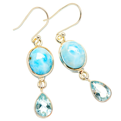 Larimar Earrings handcrafted by Ana Silver Co - EARR427082 - Photo 2