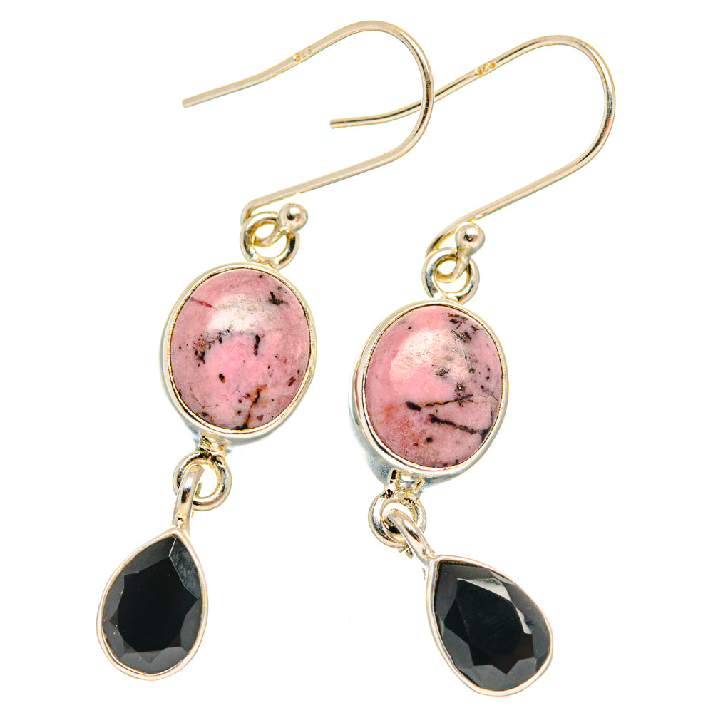 Rhodonite Earrings handcrafted by Ana Silver Co - EARR427085 - Photo 2