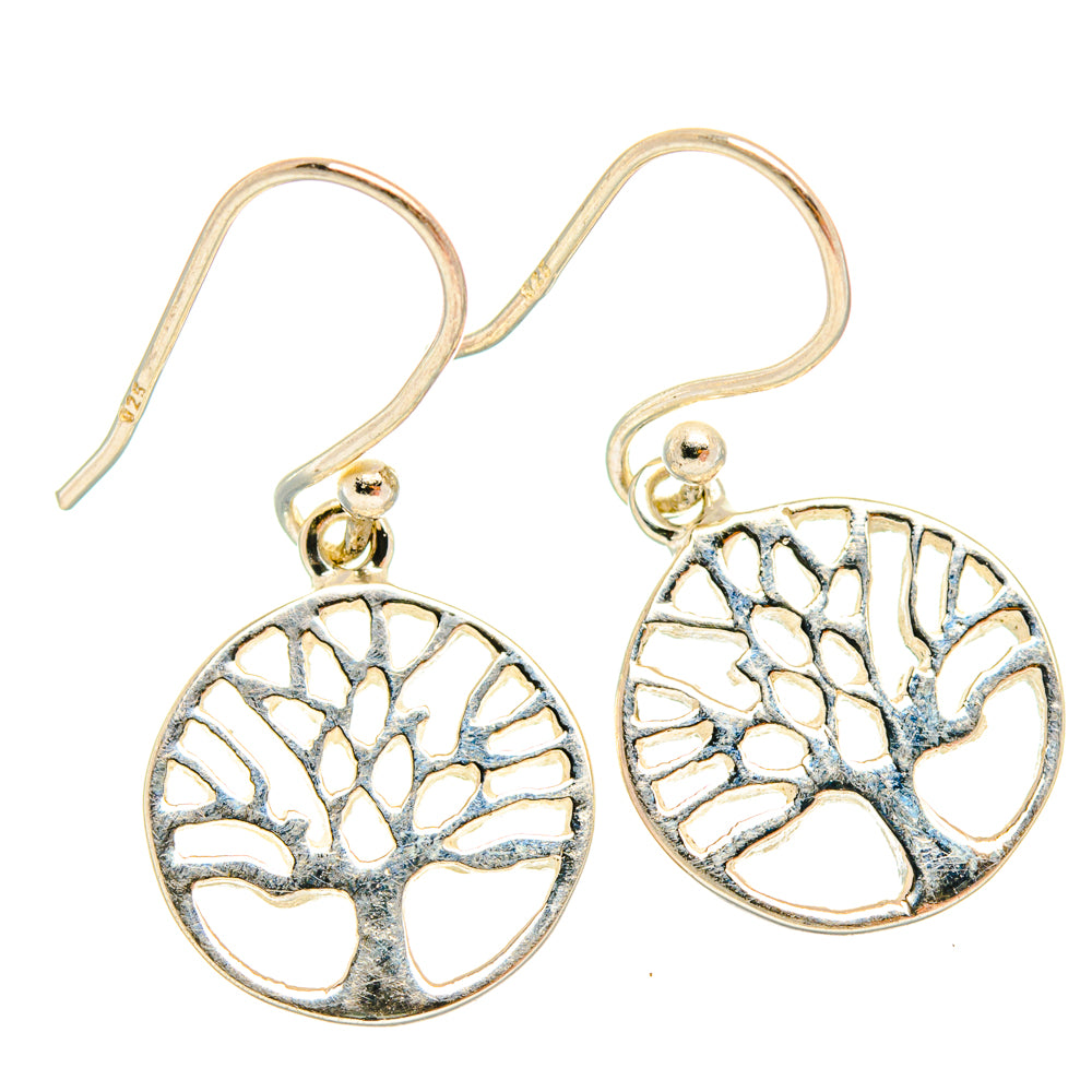 Tree Of Life Earrings handcrafted by Ana Silver Co - EARR427092 - Photo 2