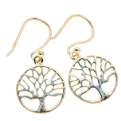 Tree Of Life Earrings handcrafted by Ana Silver Co - EARR427092 - Photo 2