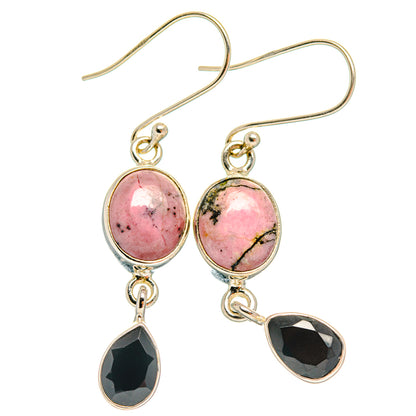 Rhodonite Earrings handcrafted by Ana Silver Co - EARR427108 - Photo 2
