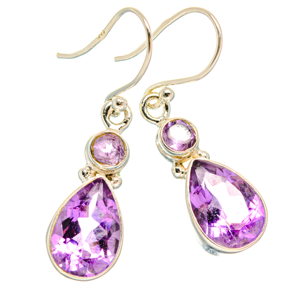 Amethyst Earrings handcrafted by Ana Silver Co - EARR427111 - Photo 2