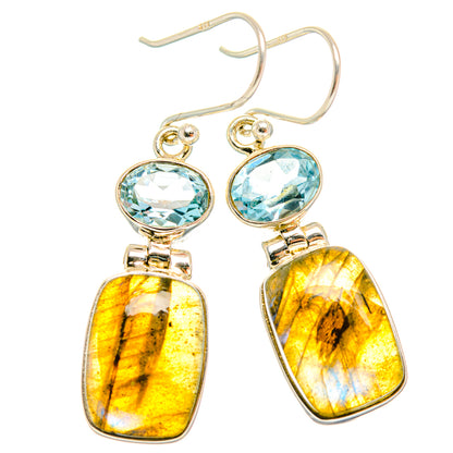 Labradorite Earrings handcrafted by Ana Silver Co - EARR427118 - Photo 2
