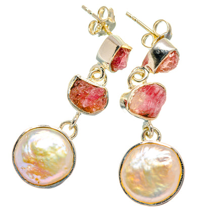 Mother Of Pearl Earrings handcrafted by Ana Silver Co - EARR427119 - Photo 2