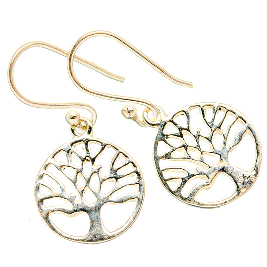 Tree Of Life Earrings handcrafted by Ana Silver Co - EARR427125 - Photo 2