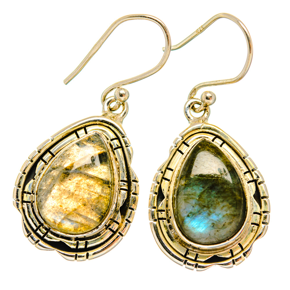 Labradorite Earrings handcrafted by Ana Silver Co - EARR427133 - Photo 2
