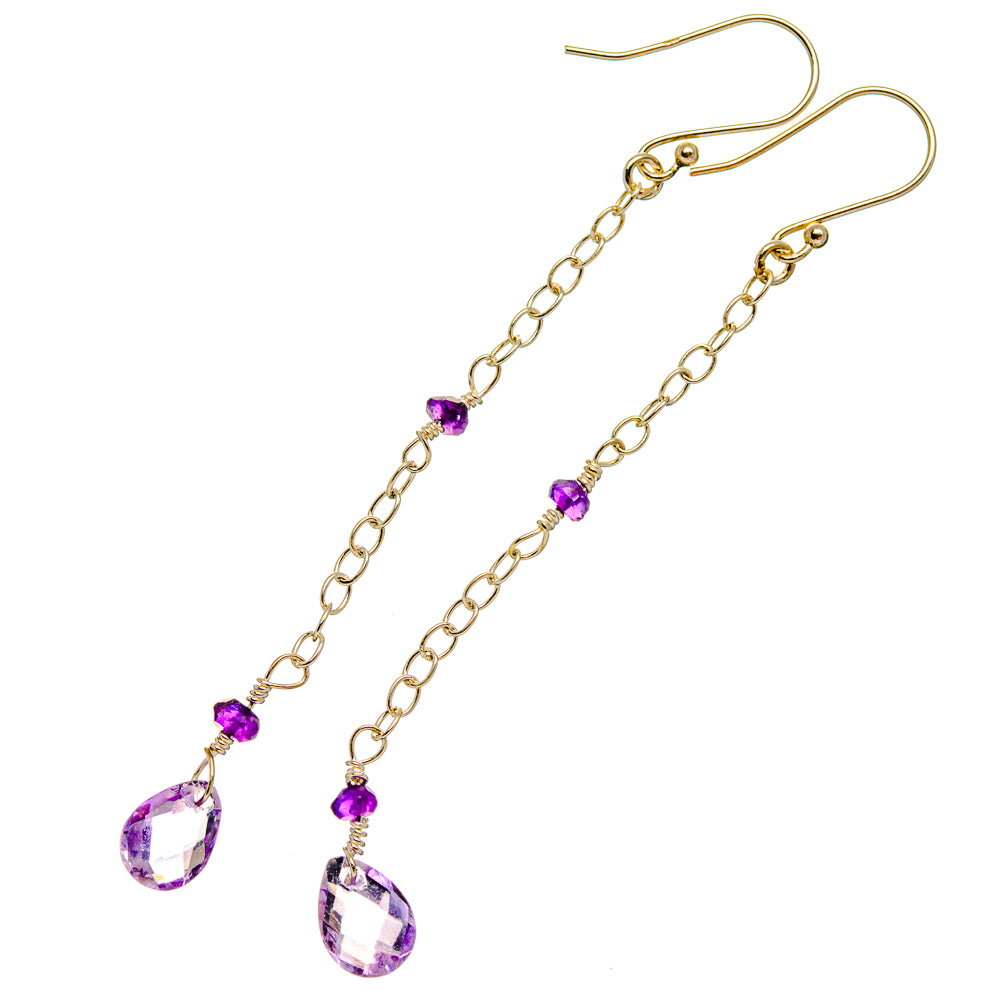 Amethyst Earrings handcrafted by Ana Silver Co - EARR427140 - Photo 2