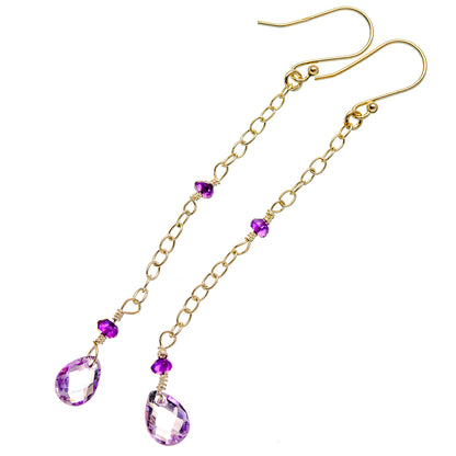 Amethyst Earrings handcrafted by Ana Silver Co - EARR427140 - Photo 2